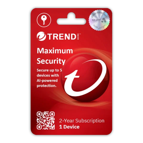 Trend Micro Maximum Security - 2 Years for 1 Device - Image 1